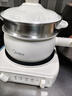 美的（Midea）电煮锅 小电锅 电蒸锅 电火锅 电热锅 分体式可拆洗 2.6L学生宿舍多功能锅 泡面锅 XZC2061 配蒸笼 实拍图