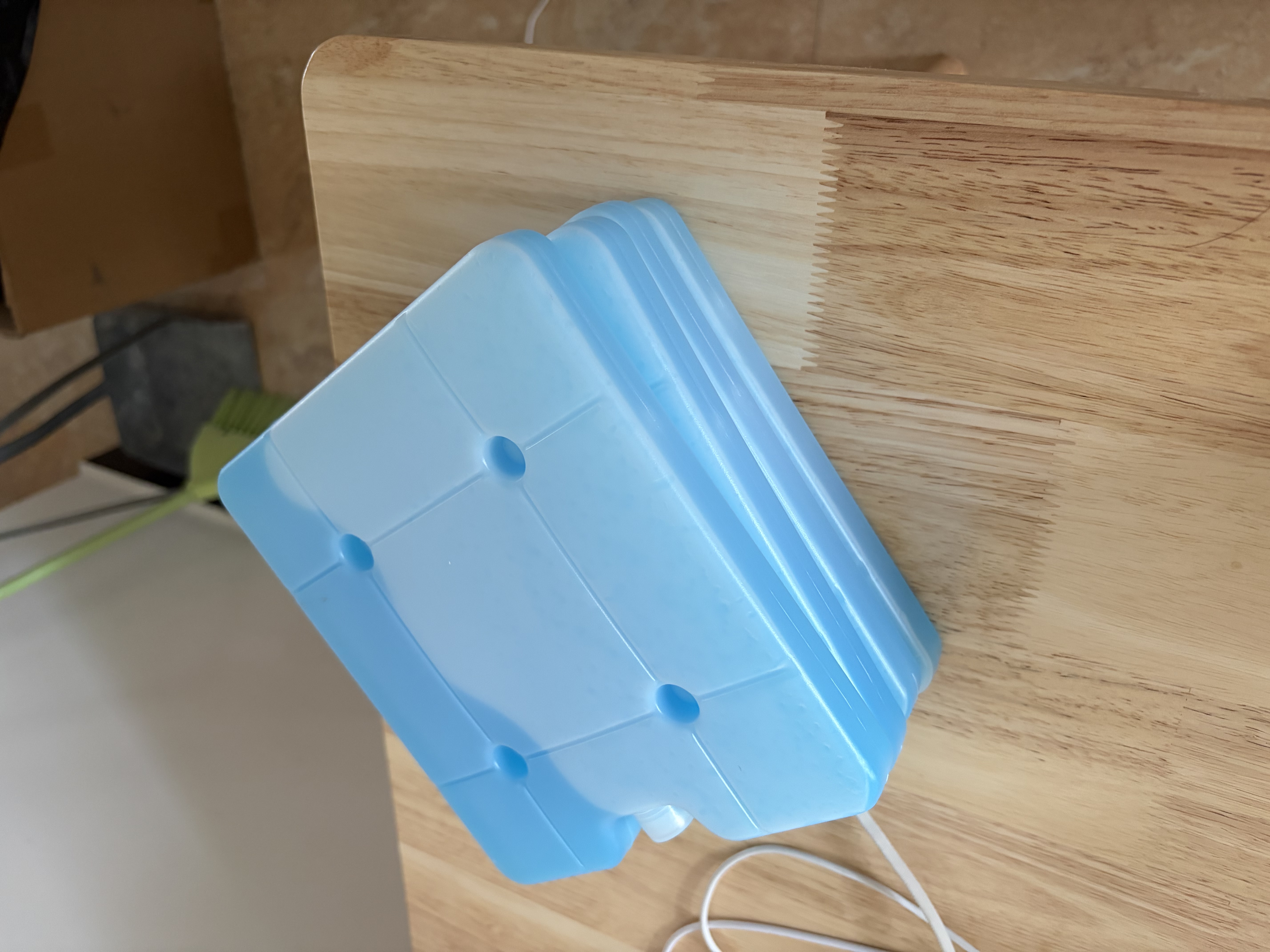 耐森驰冰晶盒 空调扇制冷冰盒冰板冰砖蓝冰商用钓鱼降温保温箱运输自制冰块免注水400ml  4只装 实拍图