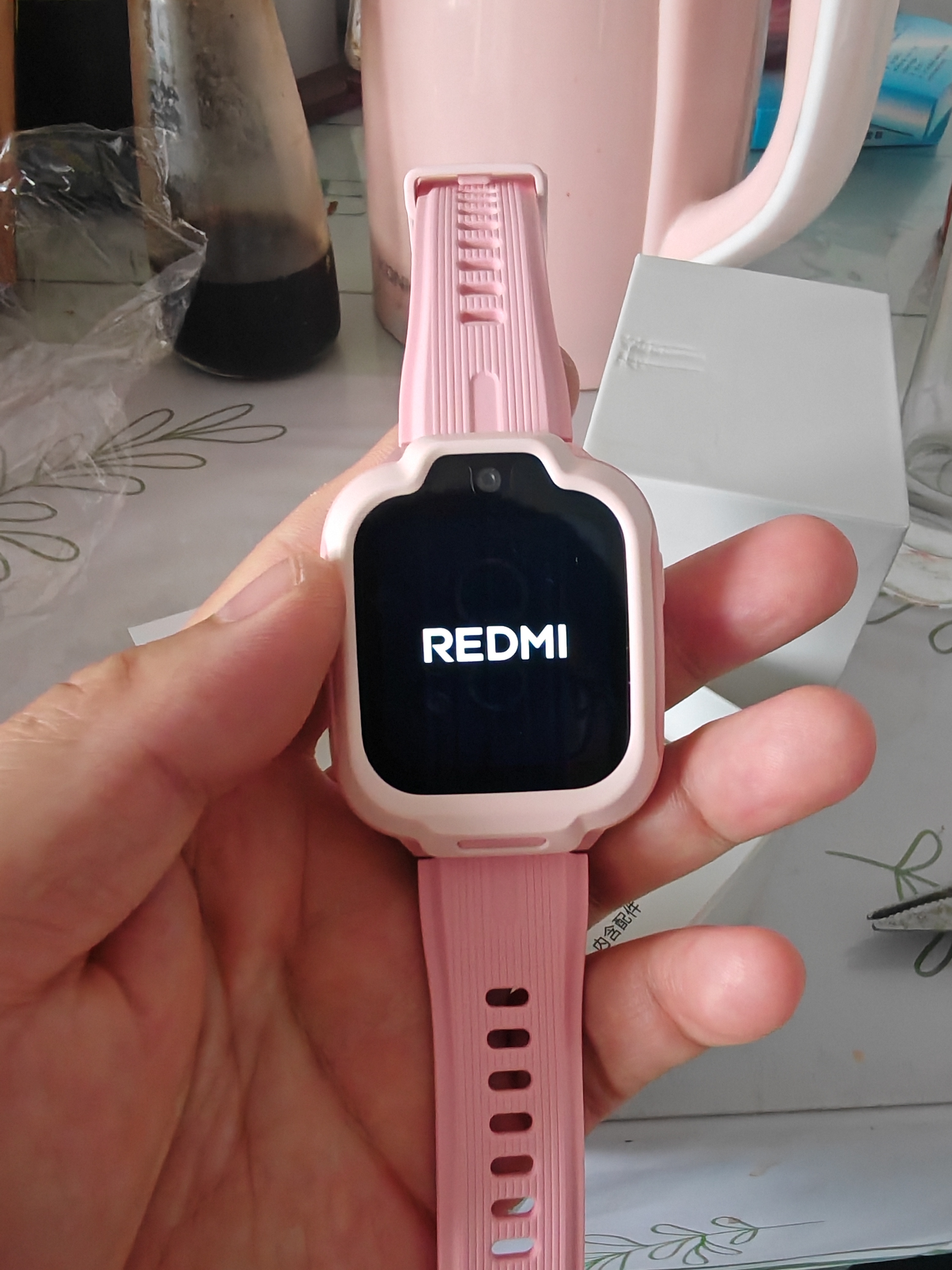 小米（MI）REDMI 儿童电话手表蜜桃粉安全定位防水高清前摄视频通话小学初高中生青少年男女智能儿童运动手表 实拍图