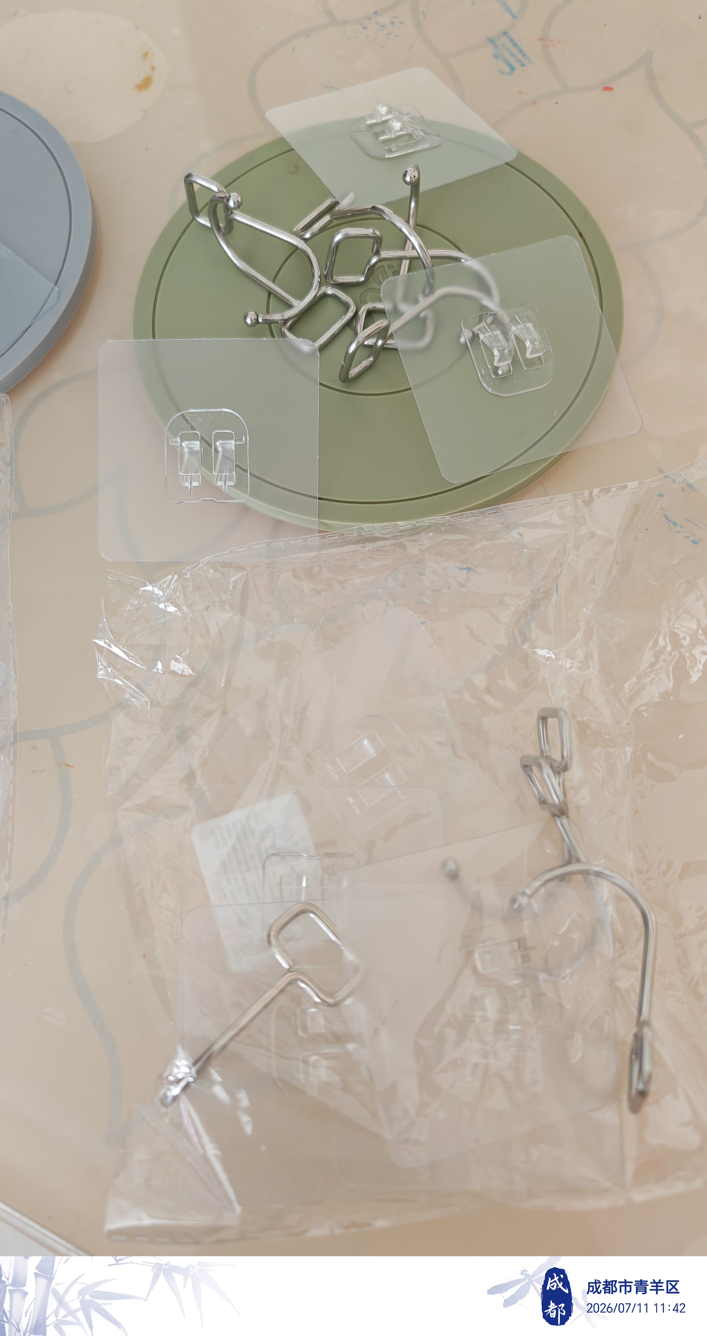 八海鸟挂钩强力粘胶免打孔贴墙无痕宿舍墙壁粘贴挂钩免打孔强力承重粘钩 实拍图