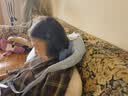 妙界R9至尊版揉捶肩颈按摩仪颈椎按摩器按摩披肩热敷揉捏捶打一体式颈肩腰腿背部按摩实用生日礼物 蓝 实拍图