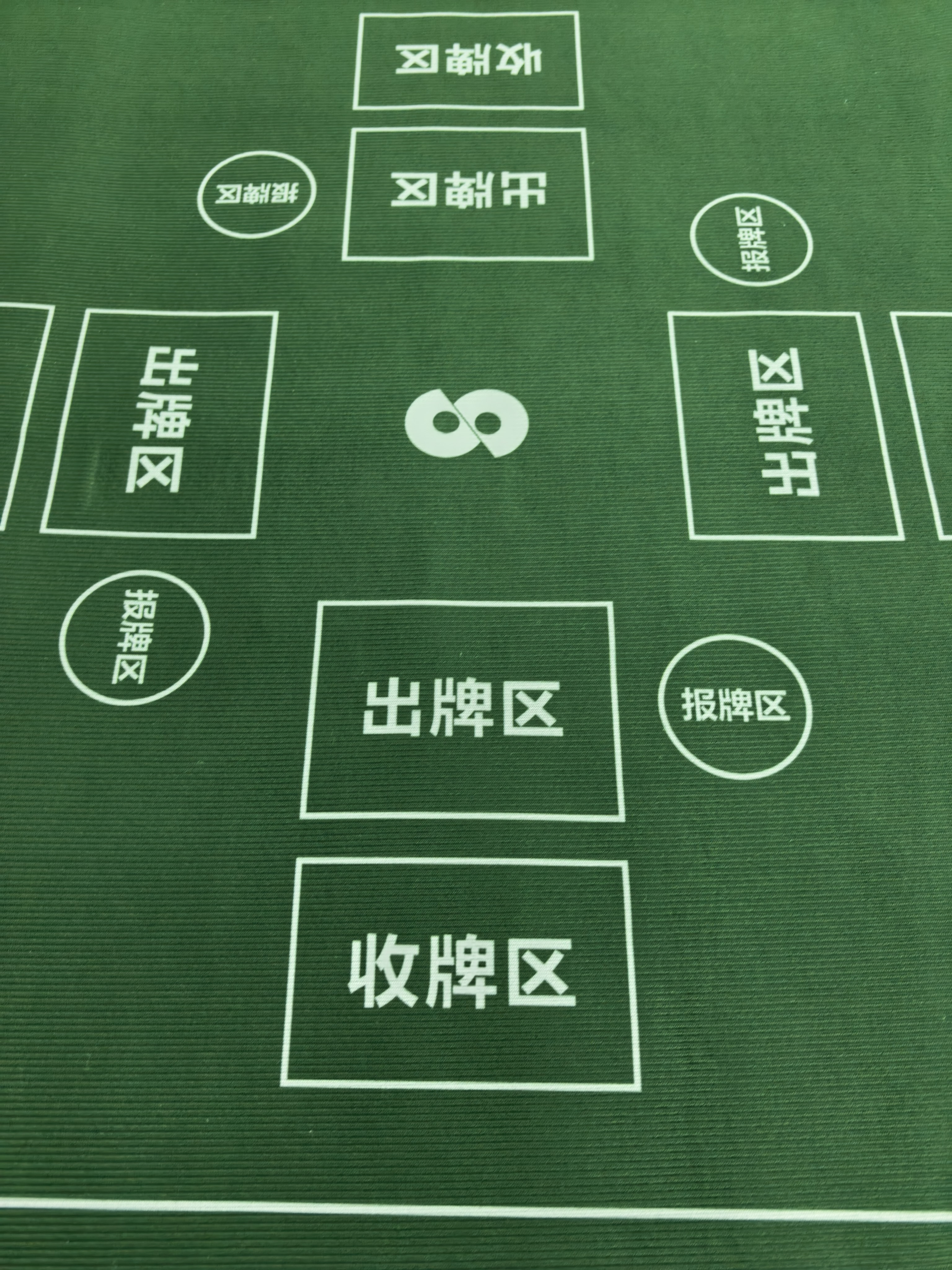 赢八掼蛋专用桌布扑克牌棋牌室比赛专用桌垫打麻将牌桌布绿色 实拍图