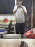 京东京造男士高端短袖t恤丝麻棉针织衫男桑蚕丝夏季新款七夕礼物冰紫2XL 实拍图