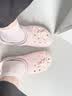 卡骆驰（CROCS）白鹿同款经典云朵洞洞鞋时尚百搭女鞋花园鞋|206750 石英粉-6UR(含智必星) 38 (240mm) 实拍图