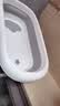 iuu婴儿洗澡盆 可折叠宝宝浴盆大号 洗澡神器躺托浴架新生儿童用品 【北欧灰】单盆 材质：FDA食品级材质检测认证 实拍图