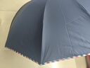 天堂伞 防晒晴雨伞三折 晴雨伞加大加固防晒晴雨两用经典商务 藏青 实拍图