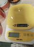 得力（deli）厨房秤克重称食物秤烘焙高精度家用0.1g/5kg 充电款树脂黄TE943 实拍图