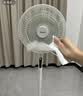 美的（Midea）【幸运草安睡1S】直流变频语音遥控电风扇家用卧室静音落地式风扇台式抗菌大风力一级能效节能电扇 实拍图