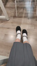 啄木鸟粗跟厚底玛丽珍鞋女2026年夏季新款蝴蝶结配裙子jk百搭小皮鞋单鞋 黑色 38 (240mm) 实拍图