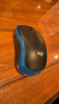 罗技（Logitech）M185鼠标 无线鼠标 办公鼠标 对称鼠标 黑色蓝边 带无线2.4G接收器 实拍图