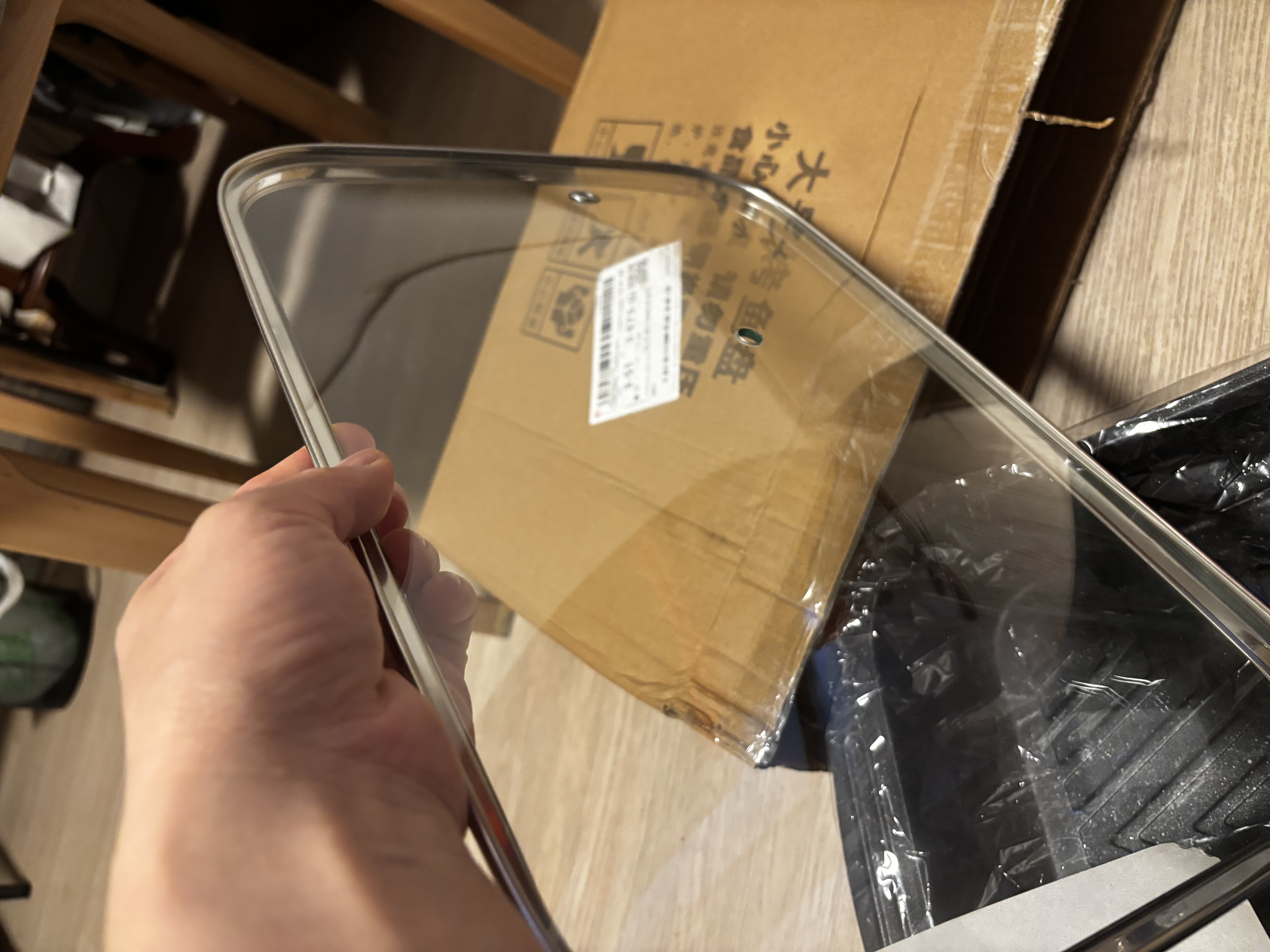 洛滑烤鱼盘长方形家用不粘锅燃气明火电磁炉通用烤鱼专用锅 店长推荐45*28*8cm【装5斤】碳钢大号-带盖 实拍图