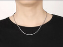 周六福pt950铂金项链男款瓜子链白金简约大气素链送男友 13g 57cm 实拍图