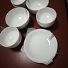 ARST雅誠德陶瓷盘子菜盘家用新款高脚碗纯白浮雕乔迁餐具轻奢抗菌碗碟套装礼 6寸米兰抗菌罗迪高脚碗 实拍图