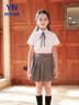 衣诺坊女童白衬衫短袖夏款儿童白T恤小学生衬衣大合唱班服六一演出礼服 实拍图