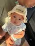 licheers婴儿帽子春秋薄款0-6个月宝宝遮阳帽婴幼儿胎帽渔夫帽防晒太阳帽 实拍图