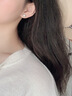 唯一（Winy）莫桑石耳钉999纯银耳钉女士2026新款高级感耳环饰生日礼物送女友 实拍图