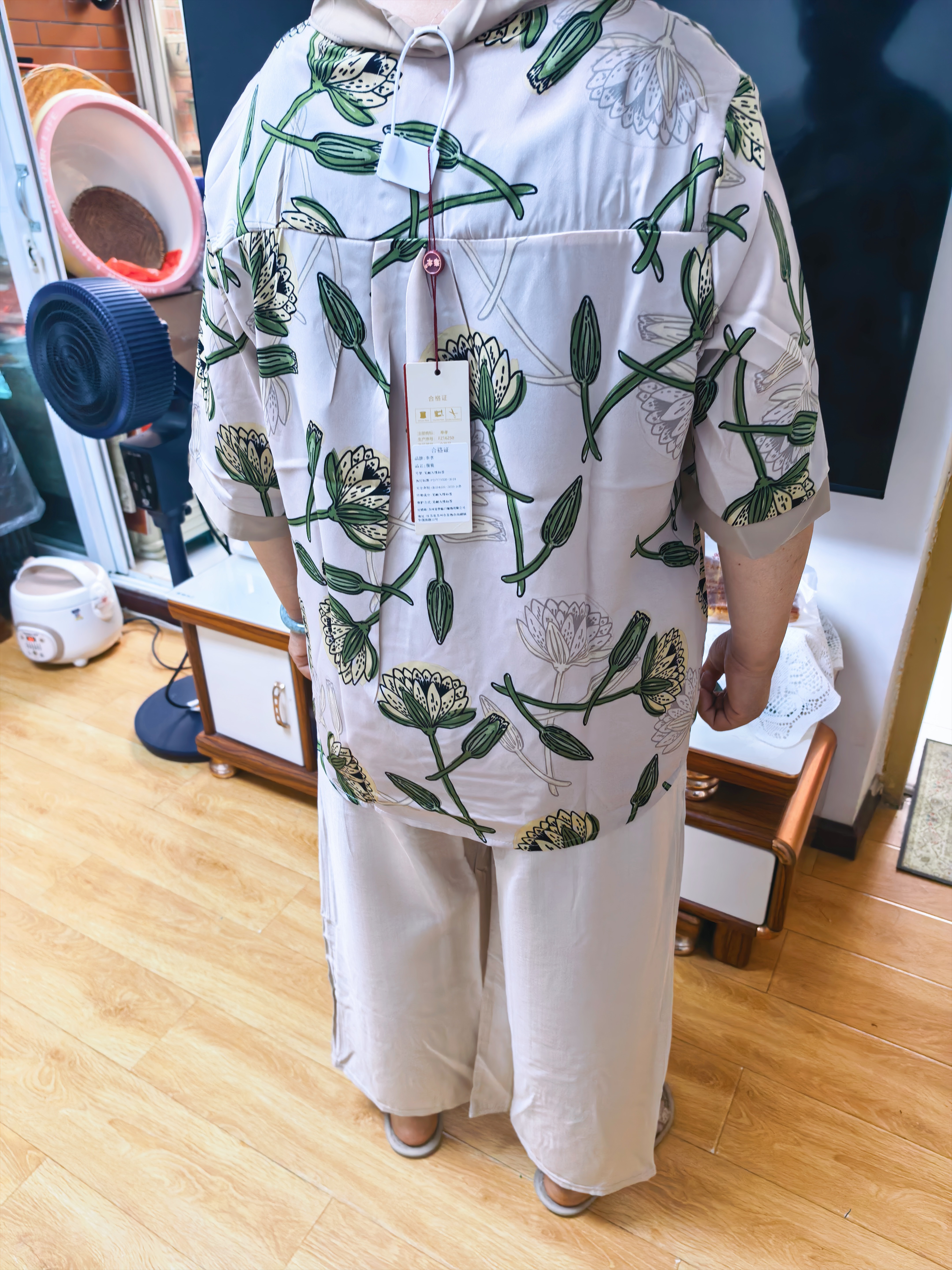 奉孝夏季套装2026新款高级感50-60岁洋气妈妈夏装衣服中老年女士衬衫 实拍图