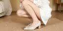 ZHR情人节高跟鞋女气质新娘细跟浅口婚鞋女婚礼水钻伴娘法式珍珠单鞋 实拍图