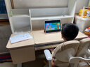 京东京造沐光桌2.0护眼大路灯100w儿童写字学习桌书桌椅套装3-18岁1.2m棕 实拍图