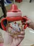 日康婴儿学饮杯PPSU牛奶杯宝宝喝水杯子奶瓶6个月以上水杯鸭嘴杯 【 成长水杯-PPSU】珊瑚红 240ml 实拍图