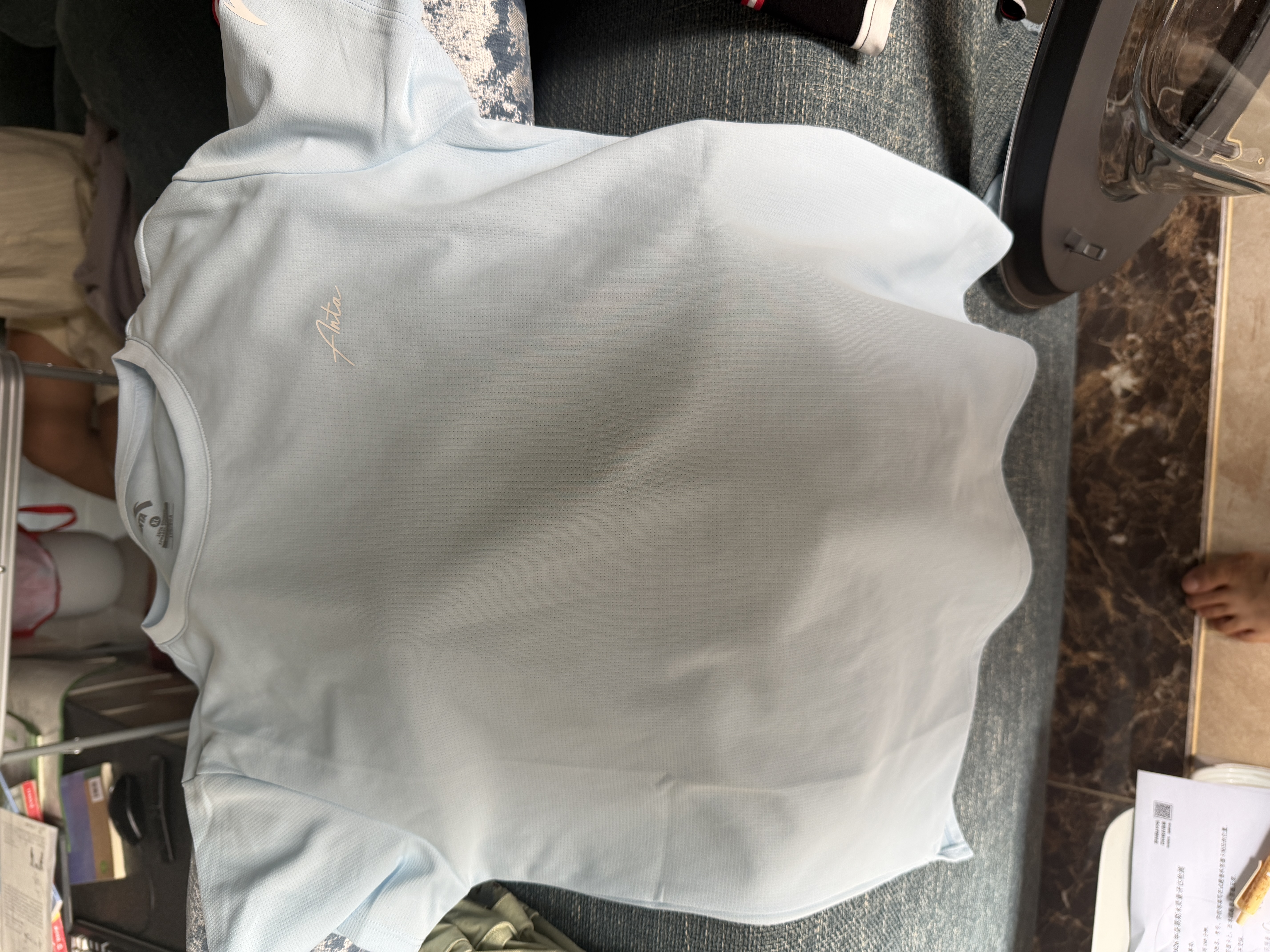 安踏速干运动套装丨女装夏季新款透气短袖短裤羽毛球防走光两件套 实拍图