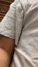 H&M女装T恤夏季圆领时尚休闲简约宽松短袖上衣1270848 混浅灰色 L 170/104 实拍图