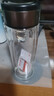 【京东物流配送】高硼硅双层玻璃杯大容量泡茶杯水杯子茶水分离杯 【双层加厚】茶杯350ml1只 实拍图