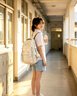 唐狮书包初中女生2026新款高中小学生大容量旅游轻便双肩包高颜值背包 实拍图