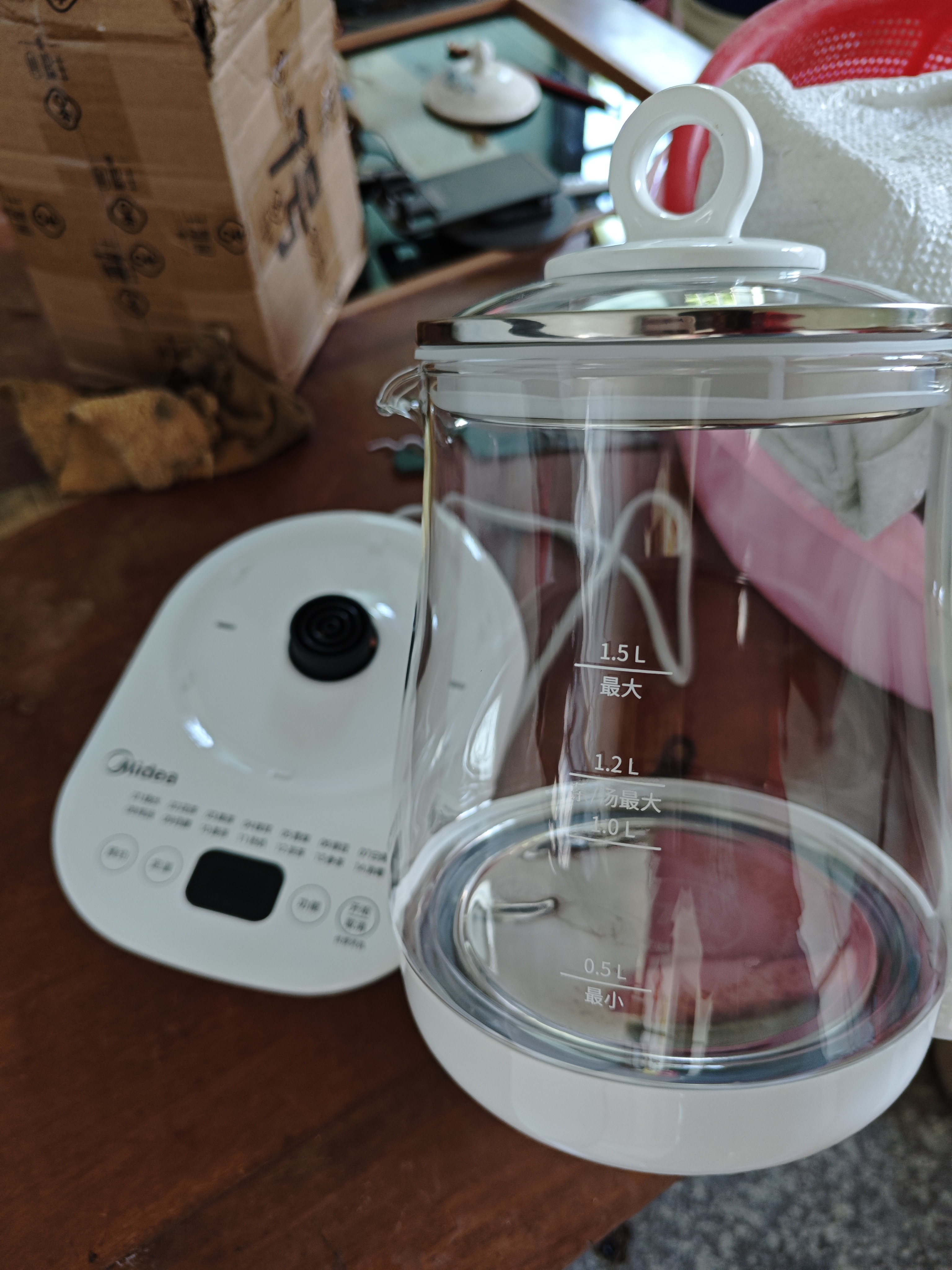 美的（Midea）养生壶 1.5L全自动煮茶壶 烧水壶12h恒温11档控温煮茶器 316L母婴材质花茶壶电热水壶 MK-Y12Q-316 实拍图