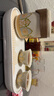 瓷牌茗茶具（cipaiming teaset）旅行茶具套装户外便携式陶瓷快客杯一壶四杯办公室功夫茶壶泡茶 白古茗1壶4杯+罐盘+棕皮包+巾夹 实拍图