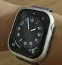 Apple/苹果 Watch S11 智能手表GPS款46毫米银色铝金属表壳雾紫色运动型表带S/M MEVW4CH/B 实拍图