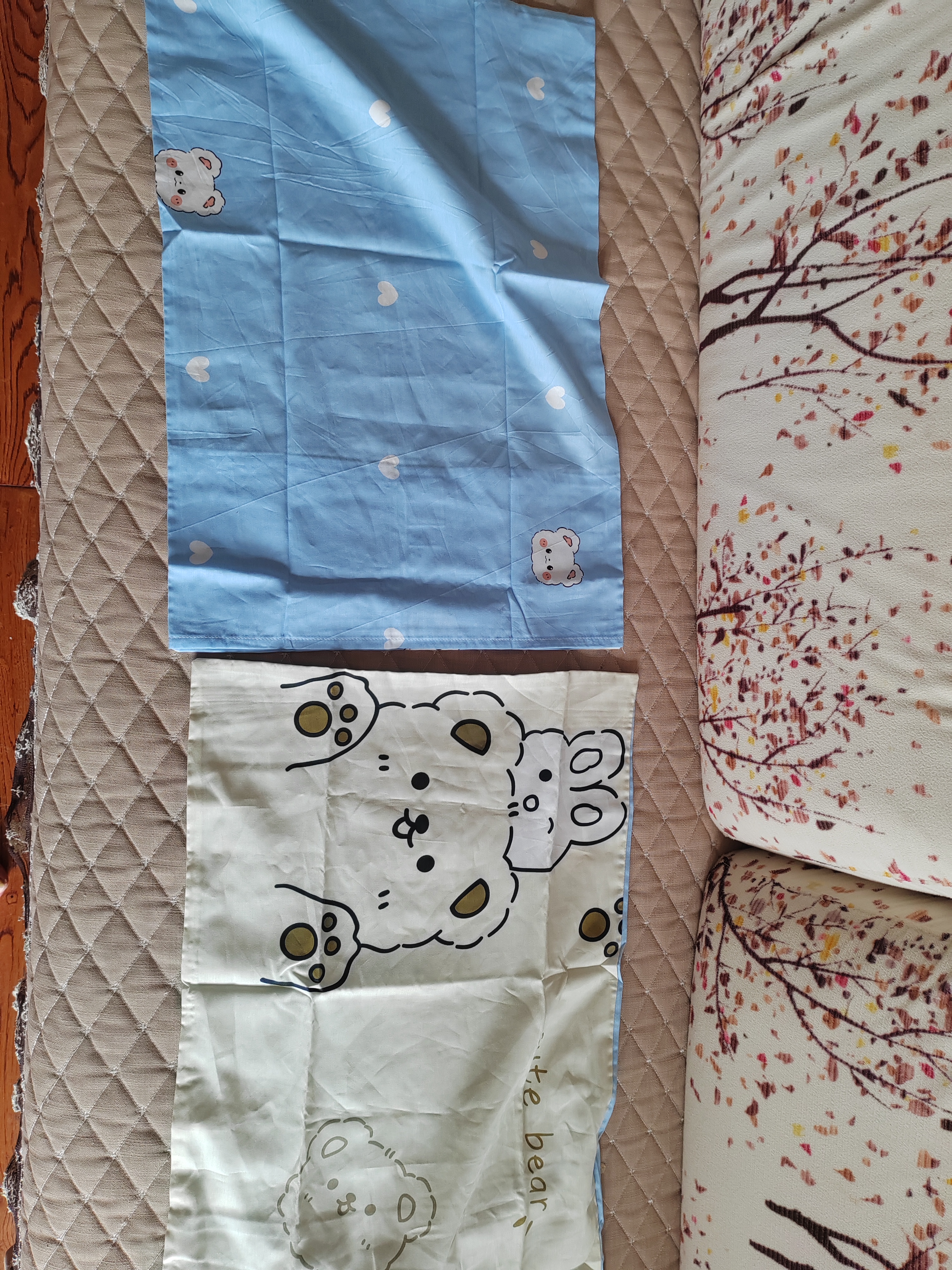 金号全棉枕套一对纯棉抗菌枕头套学生宿舍枕芯套萌萌熊40*60cm*2 实拍图