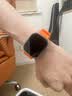 W&P新款适用苹果手表表带apple watch ultra3/2海洋硅胶双扣回环表带iwatch S11/10/9/8/SE 橙色45 实拍图