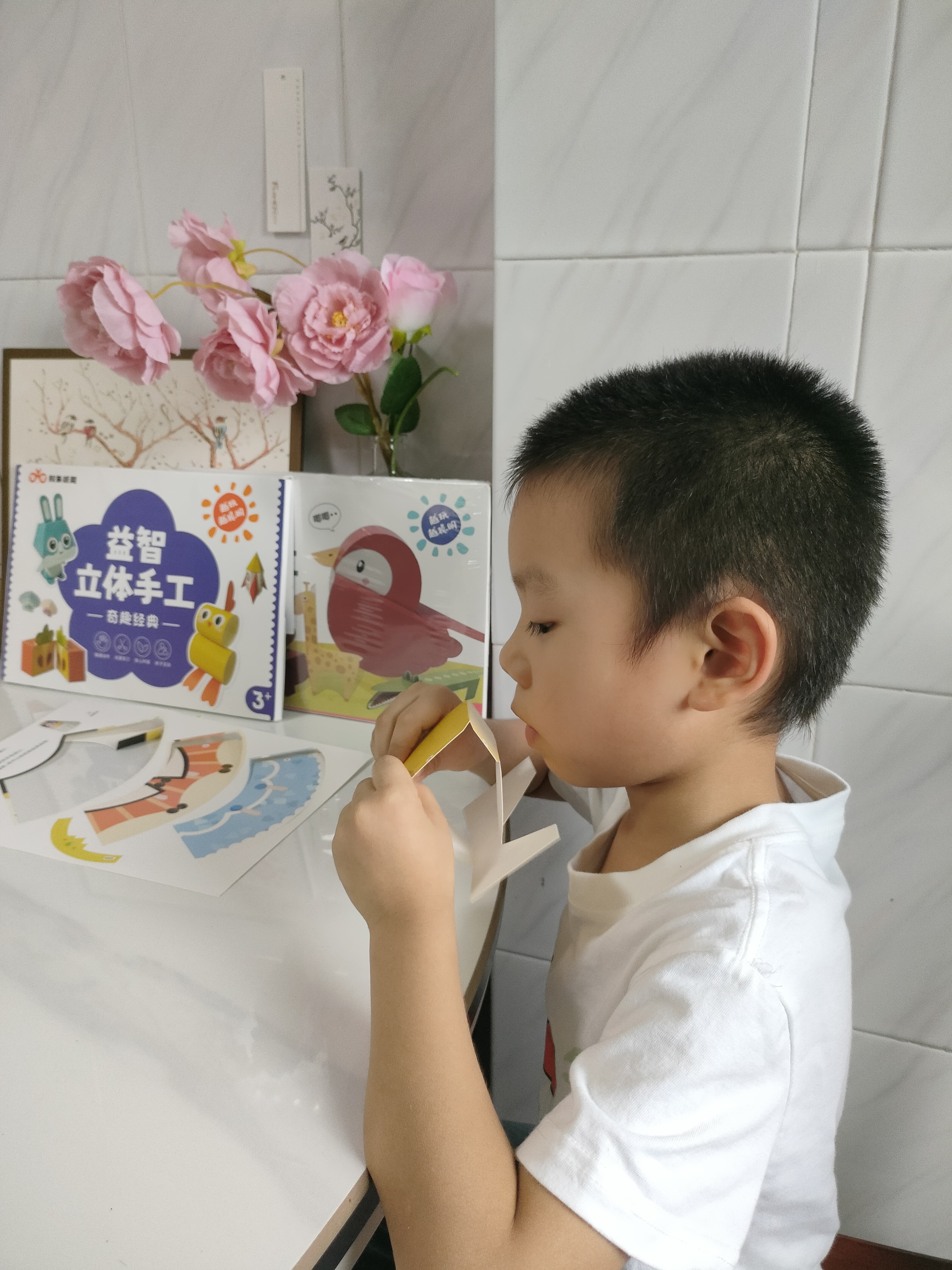 艾杰普（JEPPE）儿童折纸玩具手工diy免裁剪3d立体折纸动物造型男女3-6生日礼物 实拍图