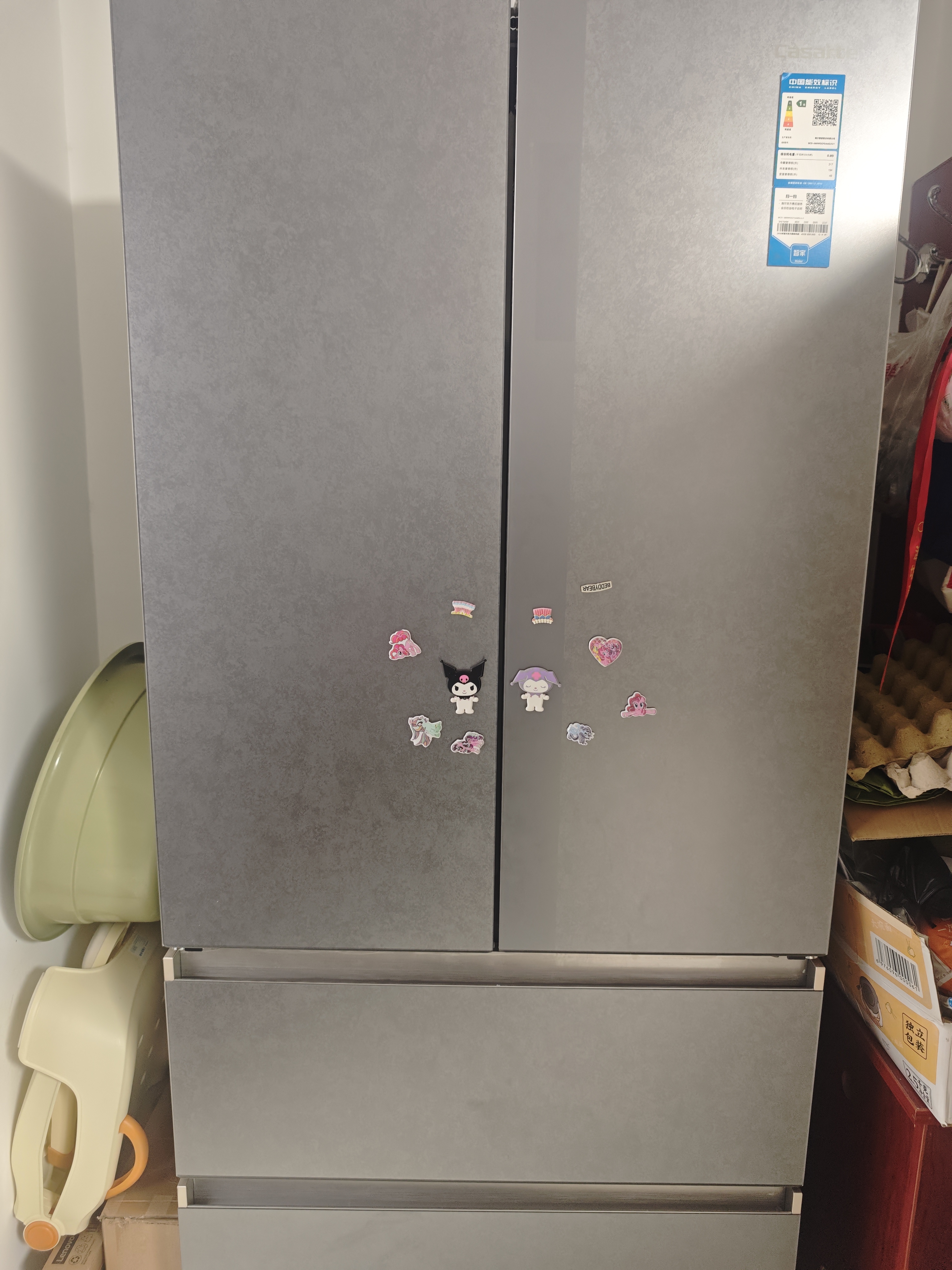 卡萨帝（Casarte）原石560L法式多门冰箱嵌入式MSA氮氧保鲜双系统主动除菌玻璃面板 559同款BCD-560WGCFDA4GUU1 实拍图
