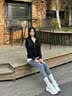 回力情侣运动鞋女2026秋冬季新款百搭鞋子女百搭学生休闲鞋 白粉 38 实拍图