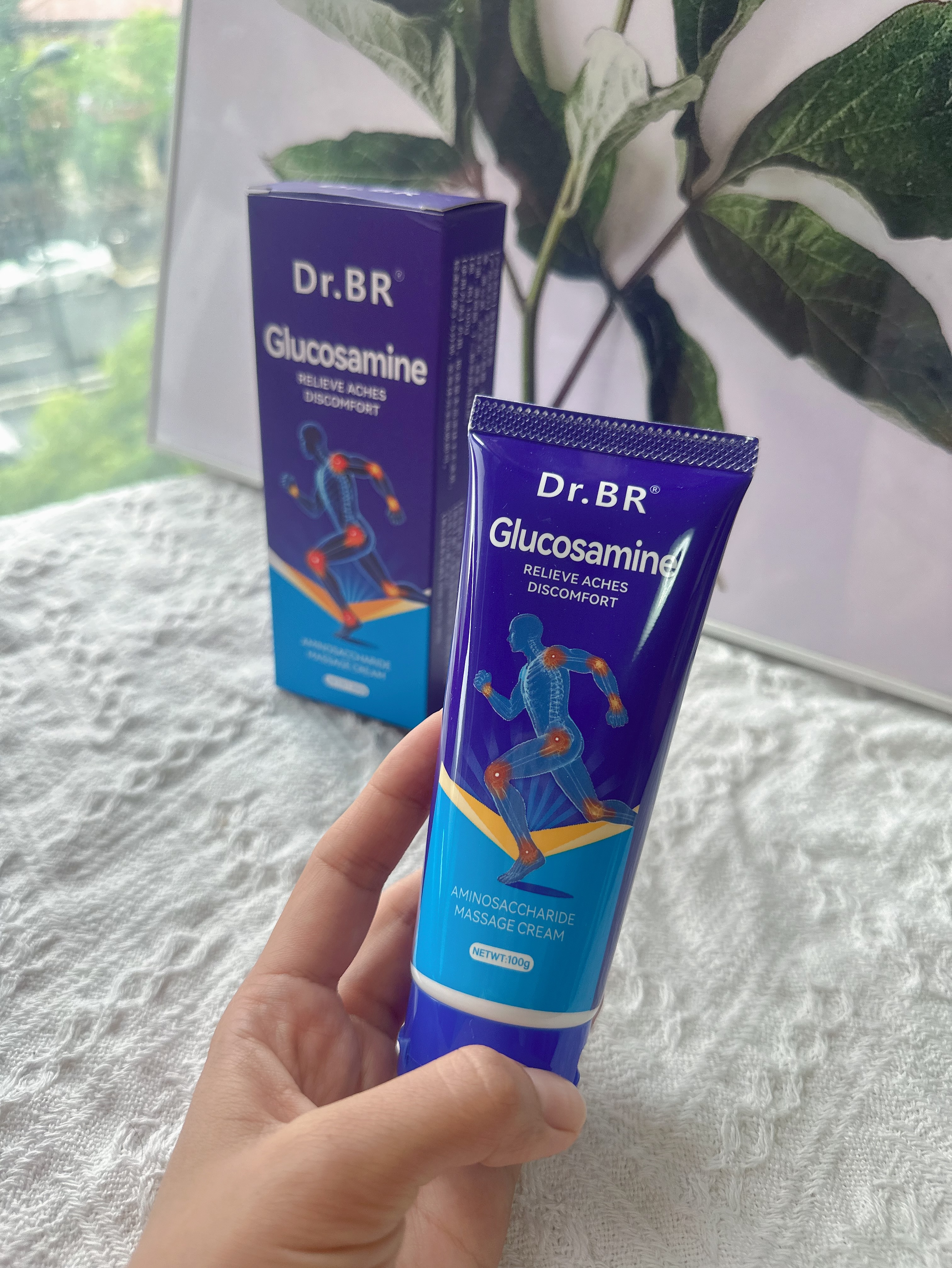 DR.BR氨糖软骨素按摩膏全身关节响膝盖疼积液滑膜炎半月板损伤涂抹膏药 氨糖按摩膏一支体验装 实拍图