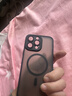 雅思恋 【强力磁吸充电】全包肤感磨砂黑适用iPhone17手机壳苹果手机保护壳MagSafe磁吸超薄渐变 黑色 【简约高级，镜头全包】 iPhone 14 Pro Max 实拍图