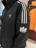 adidas宽松日常舒适运动夹克外套男女春季新款阿迪达斯官方三叶草   黑色（推荐选大一码)   XS 实拍图