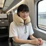 皇驰u型枕护颈枕脖枕飞机火车高铁头枕便携旅行靠枕充气记忆棉u形枕米 实拍图