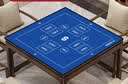 赢八掼蛋专用桌布扑克牌棋牌室专用桌布比赛桌垫蓝色 实拍图