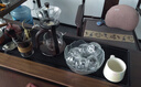不拙玻璃自动茶具套装懒人自动泡茶器功夫茶具茶盘整套磁吸茶具家用 10-邀月自动6防烫杯+六君子+茶洗 实拍图