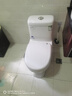 柯鲸 家用马桶坐便器大冲力超漩虹吸式静音连体座便器小户型抽水马桶 经济款  （400坑距）直冲式+大冲力 实拍图