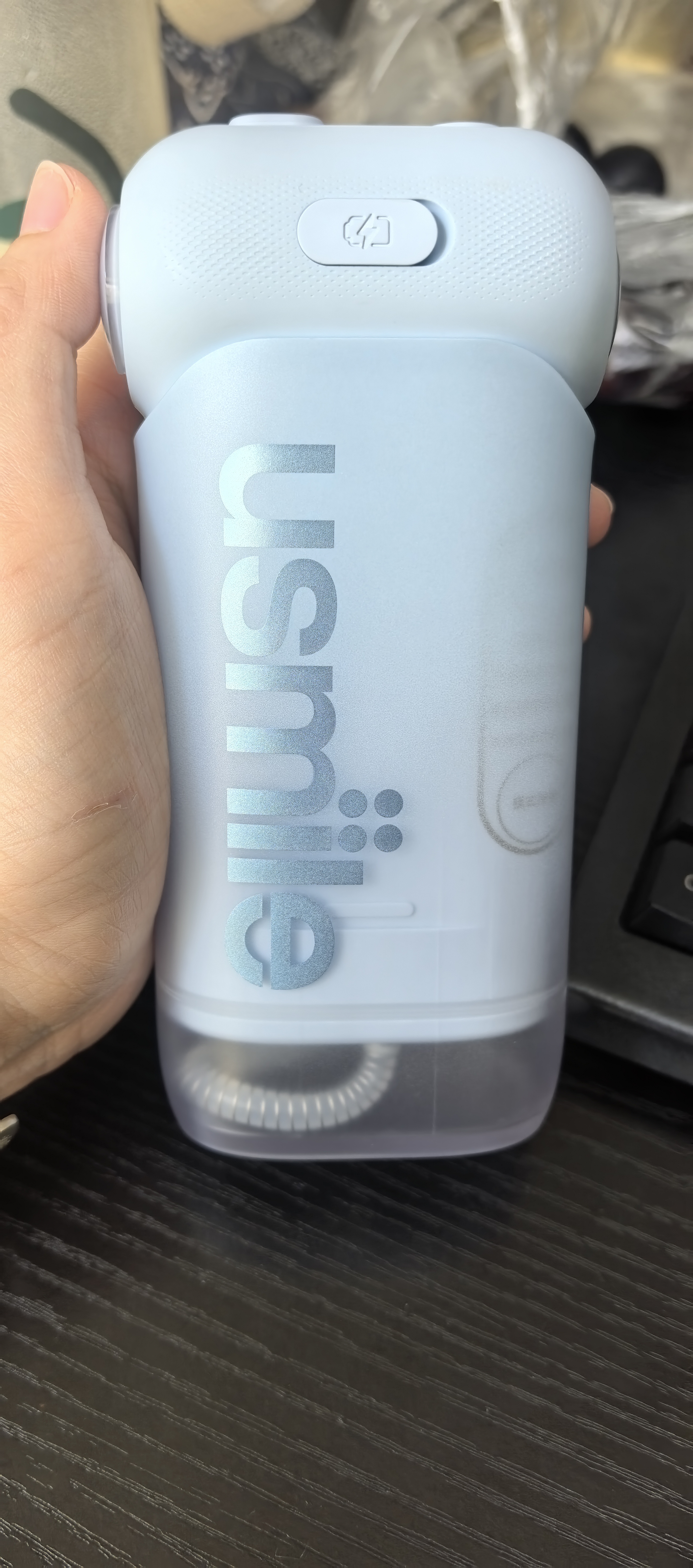 usmile笑容加冲牙器便携式水牙线洗牙器洁牙器 成人儿童 清洁牙缝新升级C10S晴山蓝2.0 生日礼物 实拍图