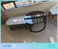 森生林岩板茶几客厅小户型简约轻奢椭圆形可伸缩茶桌 C14-1黑架灰箱 雪山白+黑玻 120cm椭圆茶几+80cm小圆边几 实拍图