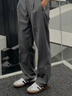 H8德训鞋男2026款春季板鞋真皮厚底莆田阿甘休闲风低帮女款运动鞋子 白黑条【莆田高品质】顺丰速发 42 实拍图