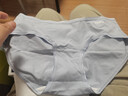 蕉内银皮300S女士内裤三角夏季透气10A抗菌棉感低中腰50支莫代尔3件装 【低腰】雾蓝+白绿+浅灰 M 实拍图