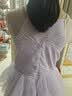 富罗迷女童连衣裙甜美网纱蛋糕公主裙女孩校园主持演出礼服裙 紫色 150 实拍图