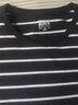 森马（Semir）短袖T恤男夏季时尚经典条纹圆领上衣日常简约装修身 黑白色调00391 180/96A/XL 实拍图