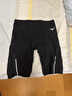 美津浓（MIZUNO）泳裤男士五分裤及膝防尴尬速干游泳裤男温泉专业竞速训练游泳装备 黑色【专业进阶 蜂窝导水】 L 【身高165-175体重60-75KG】 实拍图